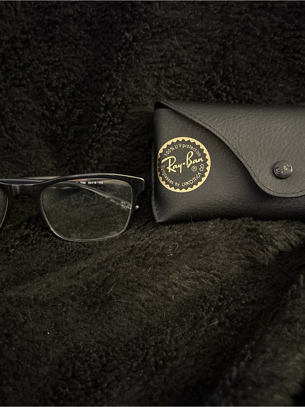 Ray-Ban Black Eyeglasses with Case